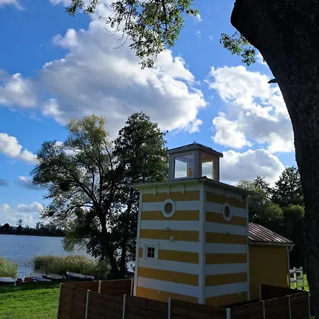 Vakantiehuis Mazurska Latarnia Na Prywatnej Plazy Tuz Przy Linii Brzegowej Pomost Stawy Gospodarstwo Pasieka *