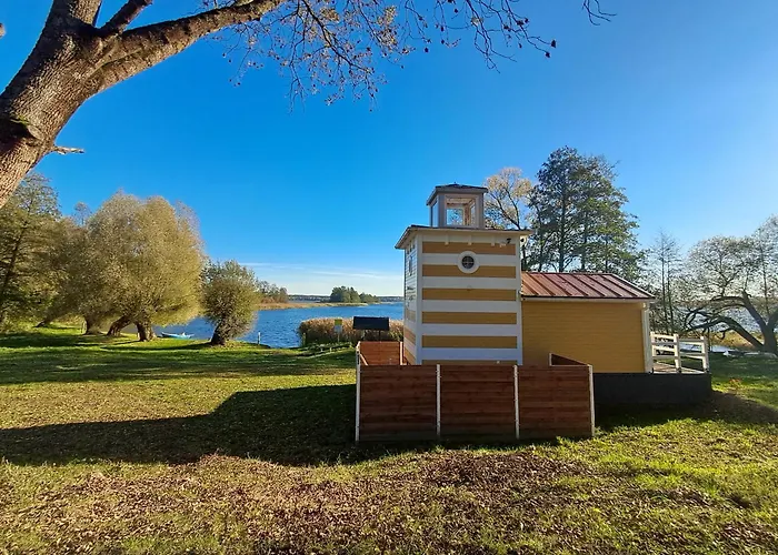 Mazurska Latarnia Na Prywatnej Plazy Tuz Przy Linii Brzegowej Pomost Stawy Gospodarstwo Pasieka Дом отдыха *